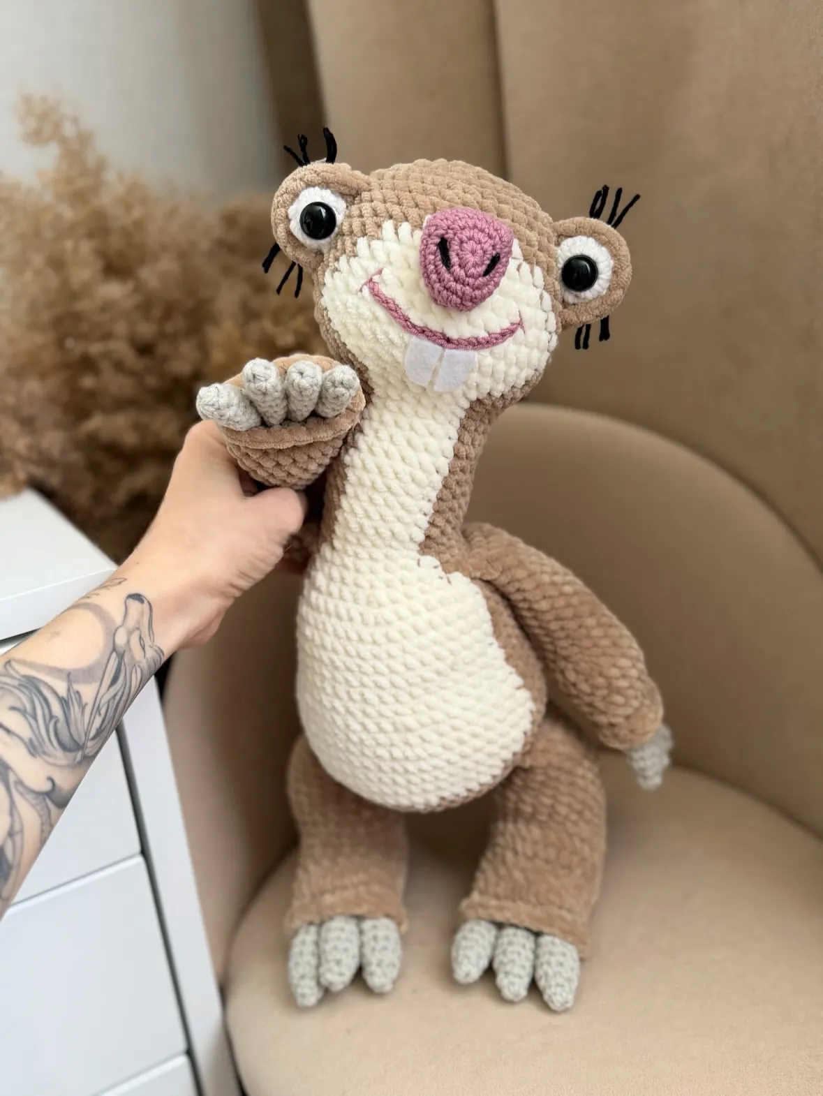 Muñeca amigurumi de ejemplo